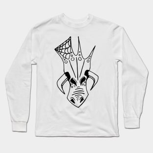 Dragon Head Line Art Long Sleeve T-Shirt